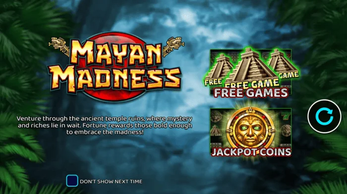 Mayan Madness - マヤをテーマにしたメインメニュー